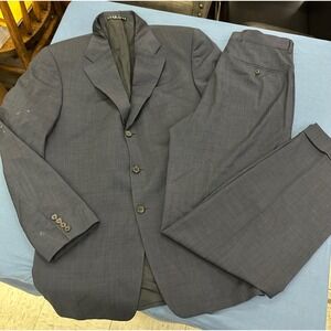 Hugo Boss Angelico Lucca Suit Mens 40R Lanificio Cerruti 120s Wool 3 Button Blue